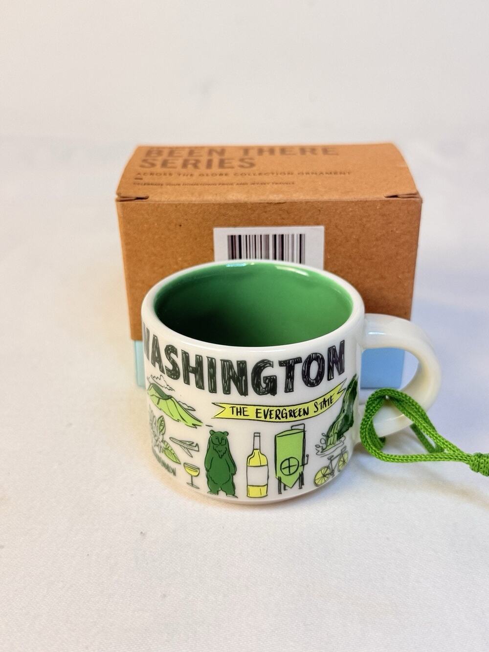 Starbucks Washington Been There Across Globe Demitasse Cup 2 Oz Ornament